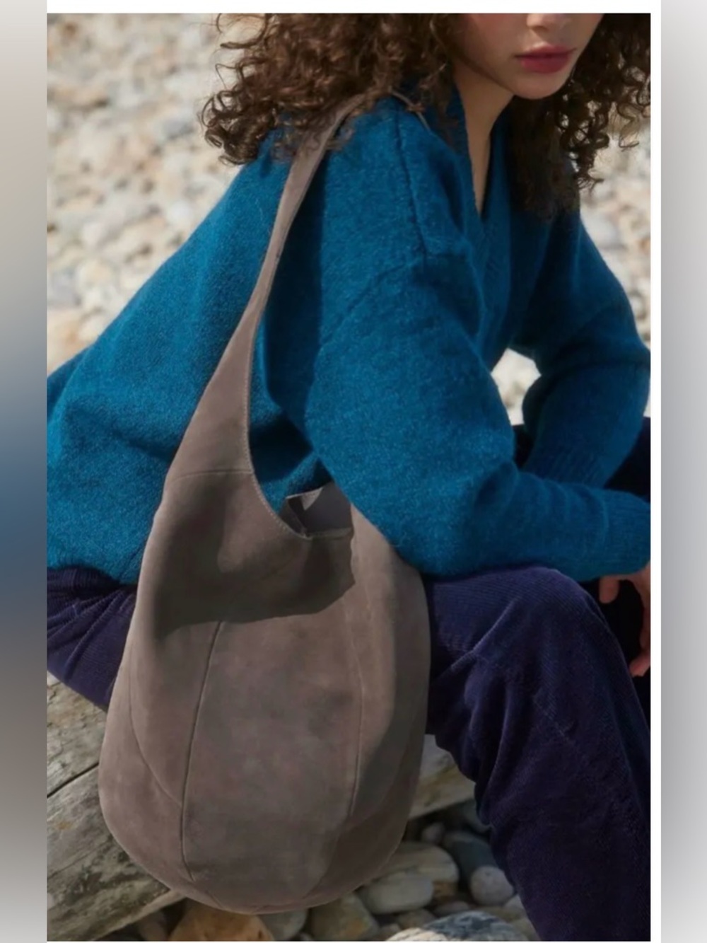 NEW The Sak 120 Hobo Mushroom Suede (Taupe) - Picture 6 of 14